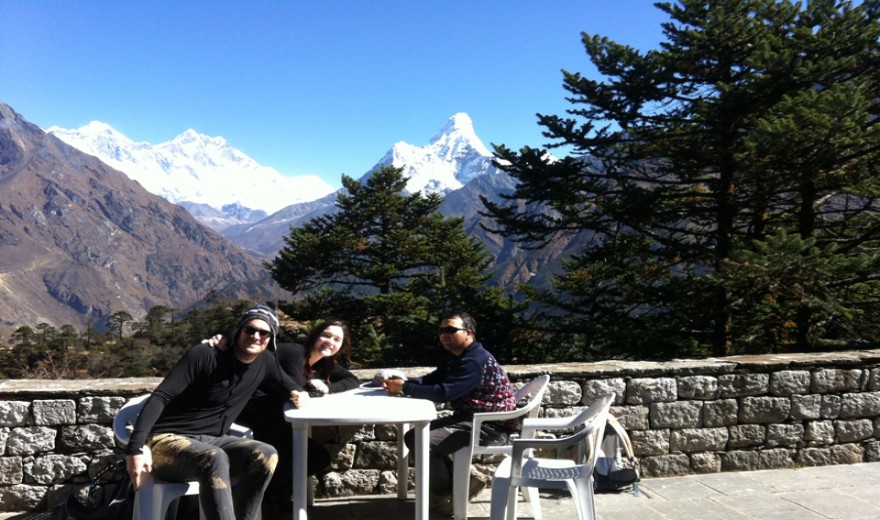 Everest view from Everest Hotel